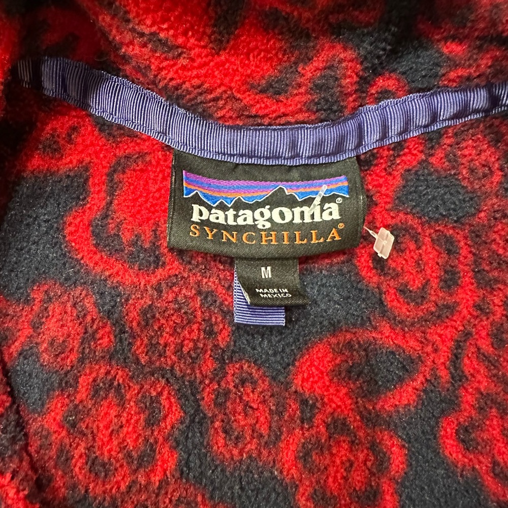 Patagonia Rare Limited Edition Synchilla Snap-T Fleece Pullover Lotus Flower M - Picture 5 of 7